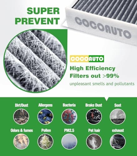 COCOAUTO Engine & Cabin Air Filter Kit for Tundra 5.7L (2014-2021) & 4.6L (2014-2019), Fits Sequoia (2014-2022), Replace 178010S020, 178010P100, 87139-30040, 87139-YZZ08 - Thumbnail 3
