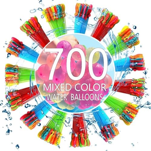 700 PCS Self Sealing Water Balloons Quick Fill, Water Balloon Yard Games Rapid Fill Kids Toys, Balloons Set Summer Splash Party Easy Quick Fun Outdoor Backyard for Swimming Pool B1 - Image 1