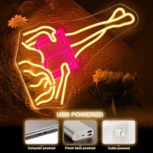 NOSUN Girl Read Book Neon Sign Book Neon Signs for Wall Decor Colorful LED Neon Signs for Teen Girls Beautiful Pink LED Neon Lights for Home Wedding Birthday for Bedroom Salon Party - Thumbnail 3