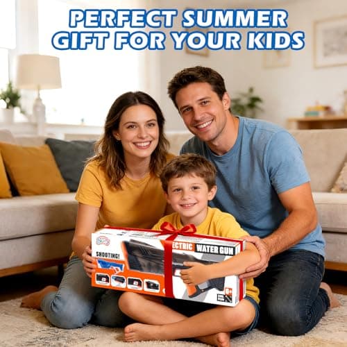 Skirfy 2 Pack Electric Water Guns for Adults Kids, Powerful Automatic Squirt Gun, High Powered Shooting, Strongest Auto Water Blaster, Long Range, Pool Water Toy Outdoor Game - Thumbnail 6
