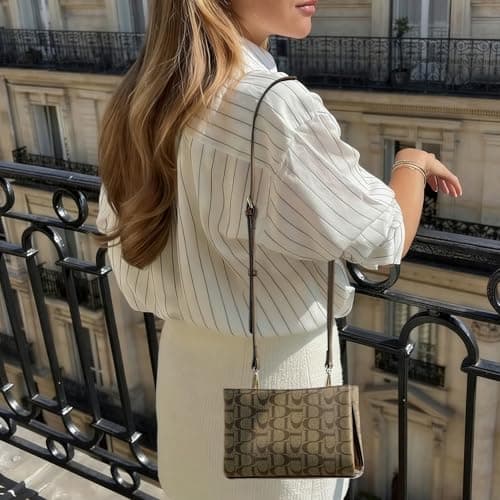 Goinsound Small Crossbody Bags for Women, Vegan Leather Crossover Purse Cell Phone Purses Rfid Shoulder Bag - Thumbnail 3