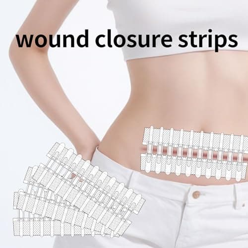 Wound Closure Strips Zip Stitch Sutures Butterfly Bandaids Emergency Laceration Closure Kit for Lacerations Incisions Cuts(6X8CM) - Thumbnail 4