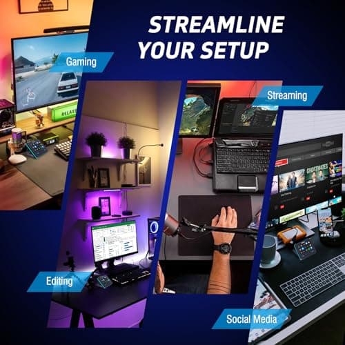 VSDINSIDE Macro Keypad, Stream Controller Deck Gaming Streaming Shortcut Keyboard, 18 Programmable Keys Customizable Visual AI Pad USB Soundboard for OBS, YouTube, Desk Office Setup, Laptop, PC, Mac - Thumbnail 6