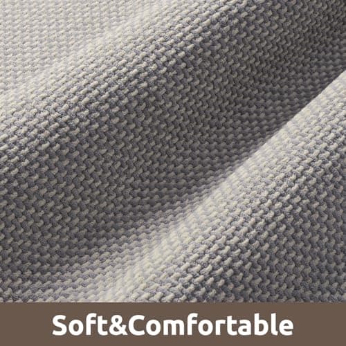 AMOAMI Chenille Bath Mat Super Absorbent Bathroom Mat Quick Dry Low Pile Bath Mats for Bathroom Washable Rubber Backed Bathroom Runners Fit Under Door, Front of Bathtub, Sink, LIGHTGREY&Beige 17"x59" - Thumbnail 6