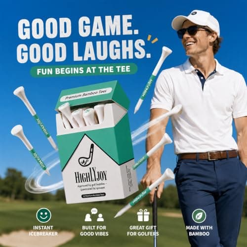 HighlyJoy Funny Golf Tees - Golf Accessories for Men - Funny Golf Gifts for Dads & Boyfriend - 18 Pack Premium Golf Tees 3 1/4''- Golf Gag Gift - Thumbnail 3