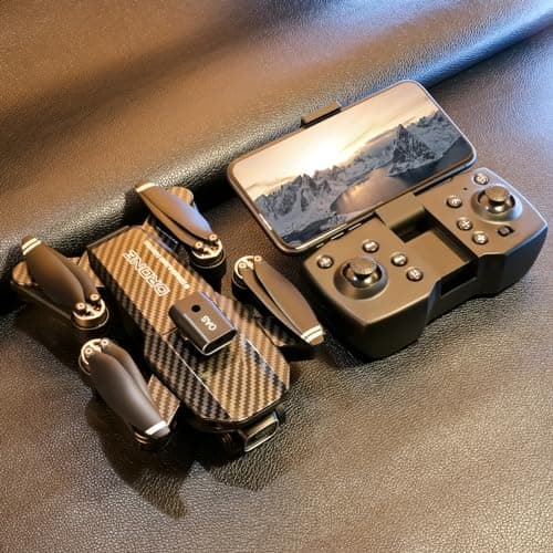 4K Dual-Camera Drone with GPS for Adults & Teens - Foldable RC Quadcopter with Auto Focus, 30 Mins Flight Time, Follow Me, Waypoint Flight, Headless Mode, 6-Axis Gyro, One-Key Emergency Stop - Black - Thumbnail 6