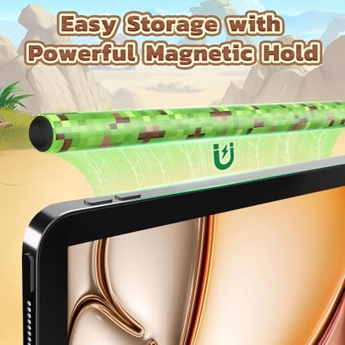 Stylus Pen for iPad Pencil Pro 2025-2018 Apple Pencil with Palm Rejection Tilt Sensitivity iPad Pen for Mini 5/6, iPad 6/7/8/9/10/A16, Air 3/4/5/6/7, IPad Pro11/12.9"/13", Grass Pencil Appearance - Thumbnail 5