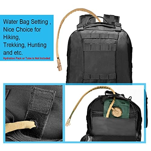 CVLIFE Tactical Backpack Military Army Rucksack 60L Large Assault Pack Detachable Molle Bag - Thumbnail 4