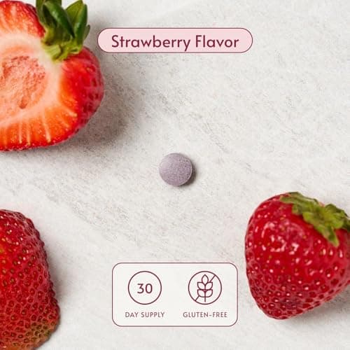 Bariatric Advantage Iron 18 mg with Vitamin C Chewable - Ferronyl Carbonyl Iron - Gentle on Stomach - Strawberry - 30 Count - Thumbnail 3