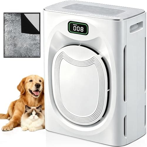 KEN BROWN Pet Air Purifier for Large Rooms up to 2500 Ft², Reduce Pet Hair, Dander, Odors, Smoke, Dust, Washable Pre-Filter, H13 HEPA, PM2.5 Air Quality Monitor, Auto Mode, Smart WiFi - Image 1