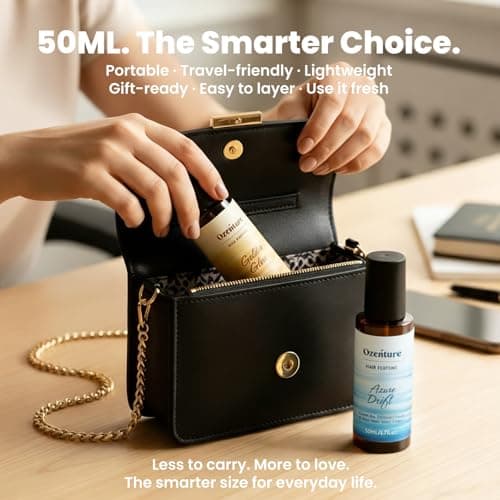 Ozenture Hair Perfume for Women – Fresh & Warm Hair Mist & Body Spray, Citrus Floral & Amber Woody Fragrance for Hair, Wigs & Fabric, Discovery Set 2-Pack Travel Size 1.7 oz - Thumbnail 2