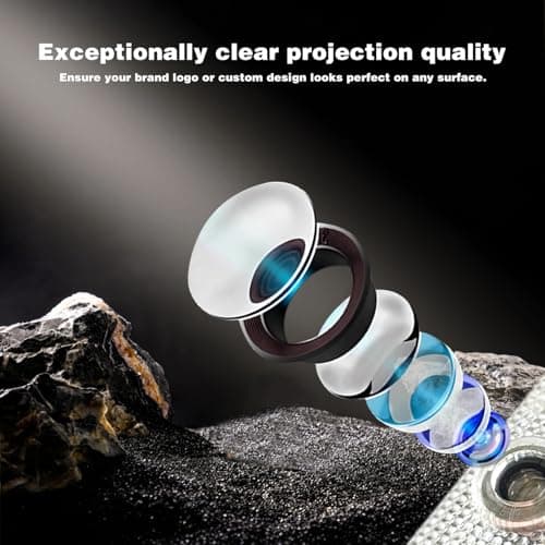 2026 New Lzmytsdklo 4 Pcs 4K HD Never Fade Laser Projection Lights Featuring Glass Lenses, Puddle Lights, Compatible with 1/2/3/4/5/6/7/X1/X2/X3/X4/X5/X6/X7/M/Z/GT M with Letter - Thumbnail 3