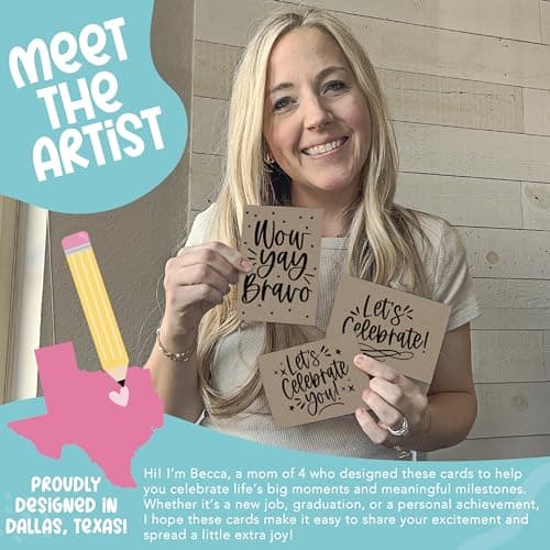 Hadley Designs Congratulations Cards with Envelopes -54 Graduation Cards 2026 Grad Card Bulk Congrats Card, Blank Greeting Notecard For Kindergarten Middle School & College Graduates, Designed in USA - Thumbnail 2