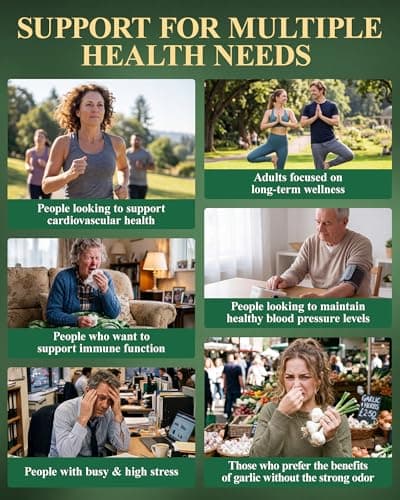 Okcure Aged Garlic Extract, 300 Softgels Odorless Garlic Supplement, 3-in-1 (Black Pepper + Phosphatidylcholine) for Heart & Immune Support, Standardized for SAC, Organic, Non-GMO, Gluten-Free - Thumbnail 6