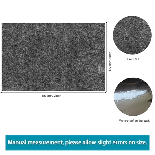 4x6FT Drum Mat with Non-Slip Grip Bottom Rug Woven Fabric Carpet Pad Ideal Gift for Drummers Noise Reduction Jazz Electric Set Accessories - Thumbnail 2