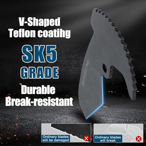 XUNTUI 75mm PVC Pipe Cutter, 2.95" OD Ratcheting Cutter - Thumbnail 5