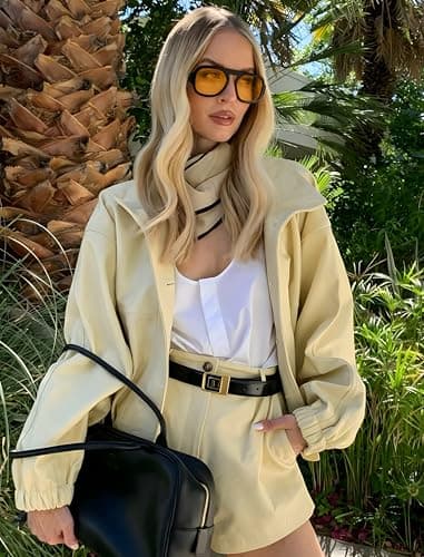 YMRFW Retro Square Aviator Sunglasses for Women Men 70s Vintage style Shades Trendy Flat Top UV Protection Sun Glasses - Thumbnail 3