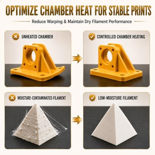 P2S Chamber Heater MartilloTech M2 with Air Purifier for Bambu Lab P2S 3D Printer, 300W Active Heating with HEPA & Carbon Filtration, 40-60°C, Auto IR Start/Stop, Anti-Wraping & Dry Filaments - Thumbnail 3