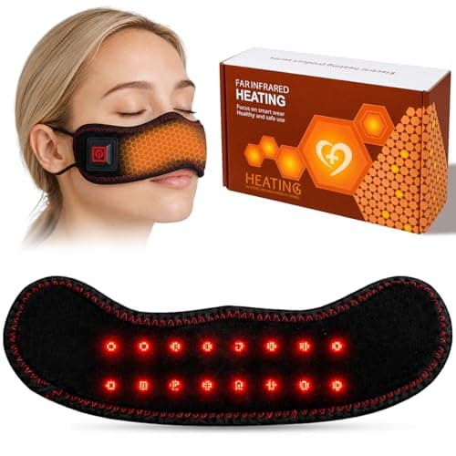 Wireless Heated Nasal Mask for Dry Air & AC Environments, 16 Red Light Beads, 3 Heat Levels, USB Rechargeable, Portable Nose Cover for Travel & Daily Comfort - Image 1