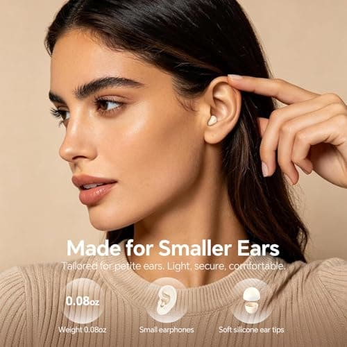 Xmenha Mini Invisible Sleep Ear Buds Earbuds Sleeping Headphones for Side Sleepers, Comfortable Smallest Sleeping Earbuds Small Ear Bud No Low Battery Reminder, Ultra-Low Volume, Anti-Touch Protection - Thumbnail 5