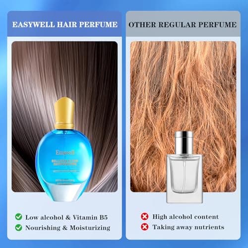 EASYWELL Hair Perfume for Women, Leave In Conditioner Spray, Mothers day gifts, Hair Spray Women with Vitamin B5, Osmanthus Aroma, 2.5 Fl Oz - Thumbnail 3