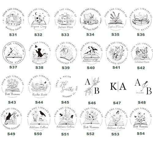 CasaFit Book Embosser Personalized - Custom Library Stamp with Metal Carving Molds | for Book Lovers/Teachers/Students Unforgettable Gift - Thumbnail 4