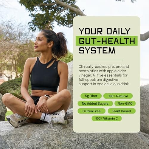 SUU Tribiotics - Prebiotic & Probiotic Drink Mix Packets for Gut Health & Digestive Health | Daily Probiotic, Cutting Mix & Immunity Supplement with Energy Support | Tangerine Orange (7-Pack) - Thumbnail 2