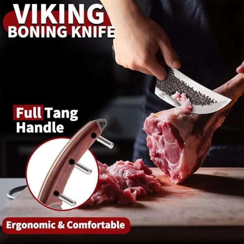 Ethyxe Butcher Knife Set – 3PCS Hand Forged Kitchen Knife Set - Thumbnail 5