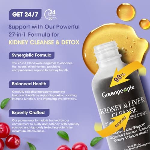 GREENPEOPLE Kidney & Liver Cleanse Detox & Repair, 2 Oz Drops - Thumbnail 2