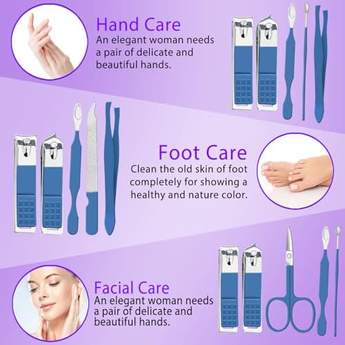 TTJHGYQOT Inspirational Gifts Nail Clipper Set, Toenail Clippers and Fingernail Clipper,Nail Cillpers and Nail File for Women,Nail Clipper for Men - Thumbnail 3