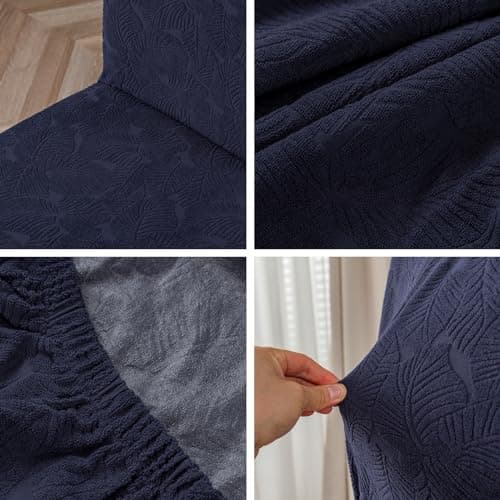YUEANG Waterproof Dining Chair Covers, Chair Covers for Dining Room Stretch Parsons Chair Slipcover, for Dining Room Kitchen Chair Protector Cover, Removable, Washable - Thumbnail 5