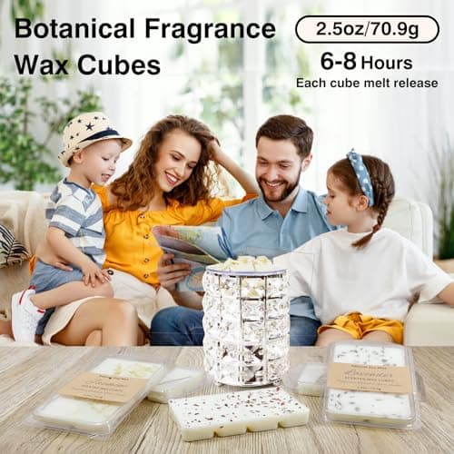 STRN Wax Melts Dried Floral Essential Oil Wax Cubes, Natural Soy Wax Cubes with Botanical Fragrance Rose, Lavender, Jasmine (3x2.5 oz), Long-Lasting Aromatherapy for Wax Warmers, Home, Yoga, Gifts - Thumbnail 5