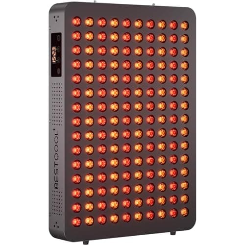 BestQool Red Light Therapy Device, 4 Wavelengths Full Body Near Infrared Red Light Therapy for Face, Elite Grade Dual Chip 150 LEDs, High Power Output Red Light Panel and Infrared Light Lamp. 250W. - Image 1