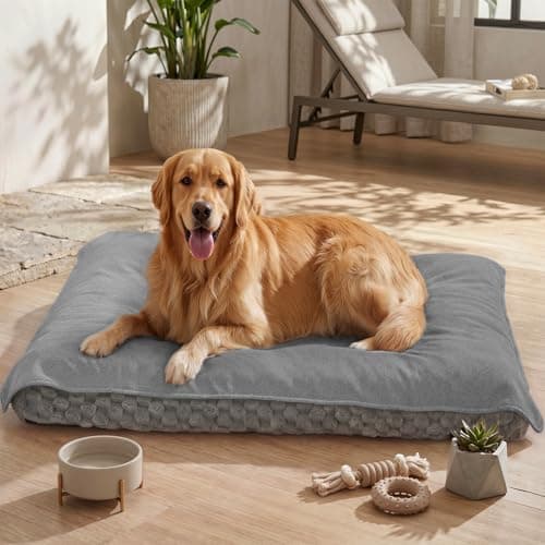 MontVoo Washable Dog Bed Cover, Absorbent Quick Dry Pet Bed Sheet, Easy Hair Removal Couch Covers for Dogs/Cats, 14x20 Inches, Waterproof PU Backing Dog Bed Mat for Car Seat, Crate, Cover Only, Grey