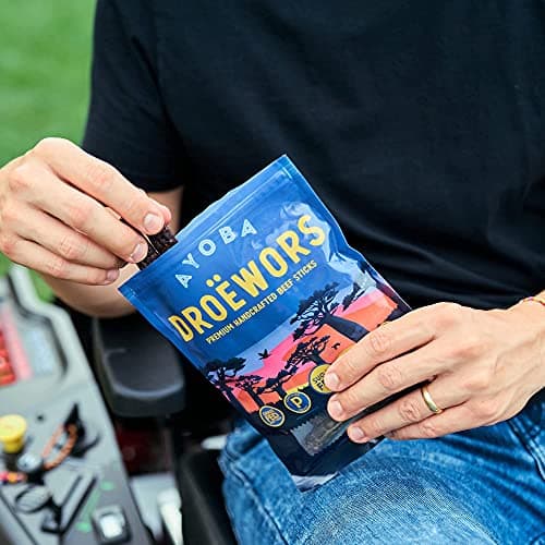 Ayoba Traditional Droewors Grass Fed Beef Paleo Sticks (4 Ounce, Pack of 1) - Keto Friendly, Air-Dried Beef Protein Snacks - Low Carb, Gluten Free, Nitrate Free, No Sugar, Meat Snacks - Thumbnail 6