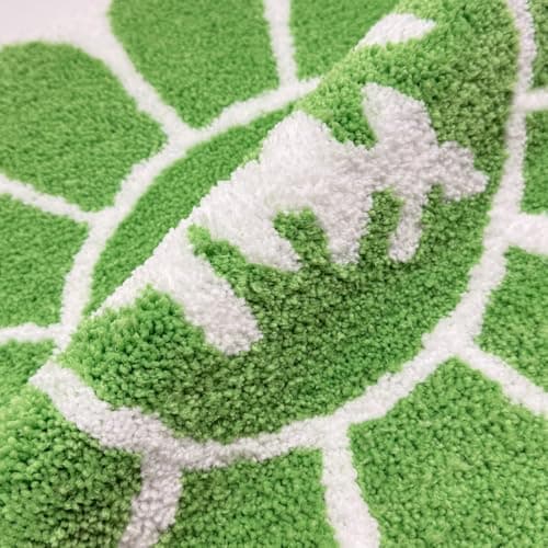 Shovagy Trippy Happy Face Rug Easter Bathroom Rugs Spring St. Patrick’s Day Decor Carpet Tufted Quick Dry Non Slip Bath Mats Water Absorbent 3.3FT Sage Green Bathroom Rugs - Thumbnail 3