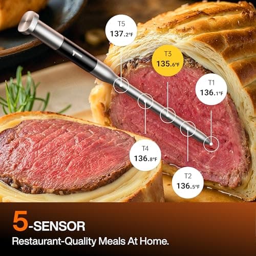 Typhur Sync Oven with Smart AI Wireless Meat Thermometer Probe, 12‑in‑1 Countertop Air Fryer Toaster Oven Combo, 360° Turbo Convection, Dehydrator, Recipe & 5 Accessories, Large 27QT, Stainless Steel - Thumbnail 4