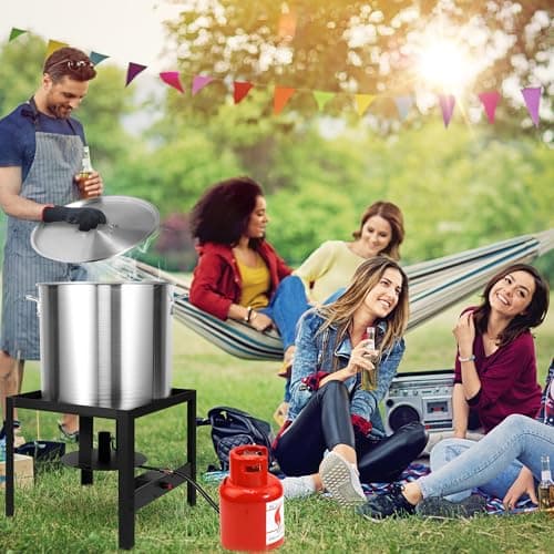 RYHOFOUD Seafood Boil Kit for Crawfish Boil Party, Featuring a Propane Burner, Propane Regulator, and a 100QT Pot with Basket, Built for Heavy-Duty Outdoor Use - Thumbnail 6