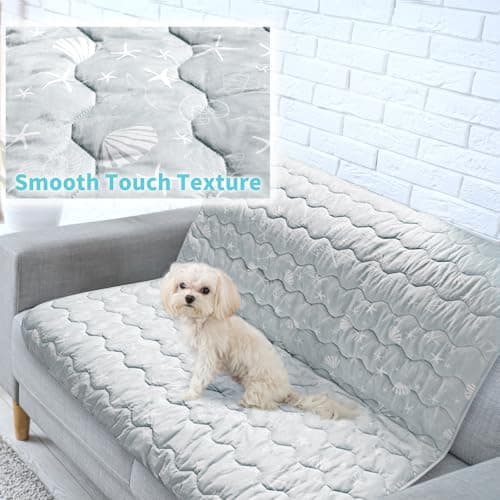 NWK Dog Cooling Blanket, Q-Max>0.345, Ice Silk Cool to Touch Material, Bed Cover, Furniture Protector Couch Sofa for Summer, Anxiety Relief-Machine Washable (Misty Gray,40'' X 60'') - Thumbnail 4