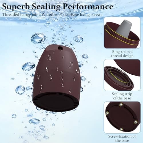 YWXTW Portable Holder for Oura Ring (with Airtag Slot), Waterproof Ring Case, Anti-Loss Ring Holder Keychain for Women & Men, Travel Jewelry Organizer for Gym & Daily Use (Burgundy) - Thumbnail 5
