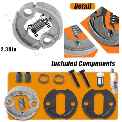 Adorih FS94 FS91 Clutch Assembly Kit with Spring Compatible with Stihl Trimmer FS91 FS94 FS111 FS131 KM91 KM131 Replace 4180-160-2000 4149 160 2000 - Thumbnail 3