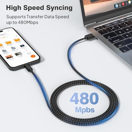 Elebase for iPhone 17 Pro Max Car Charger Cable 1.5/3.3/6.6FT 3 Pack,USB A to Type C Charging Cord for New Apple 16 15 Pro Max Plus,iPad Pro 2024 2022 2021 2020 2018 iPad Air 5 4 iPad mini 8 7 6 - Thumbnail 3