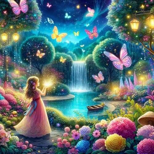 Ekuxom Scenery Diamond Art Kits for Adults-5D Flower Diamond Painting Kits for Adults- DIY Round 5D Full Drill Diamond Painting Crafts for Home Wall Decor Gifts 14x14inch - Image 1