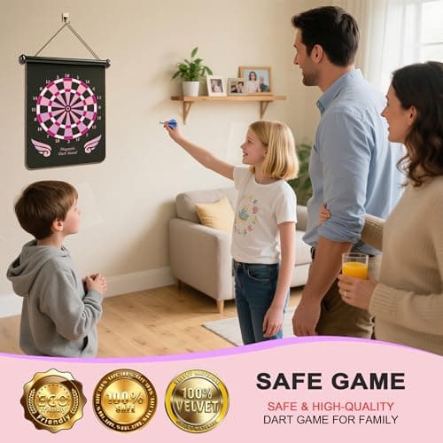 ALREMXUO Gifts for 6 7 8 9 10 11 12 13 14 15 16 Years Old Girl, Magnetic Dart Board for Kids, Teen Gift Ideas for Christmas, Birthday, Toys for Girls - Thumbnail 4