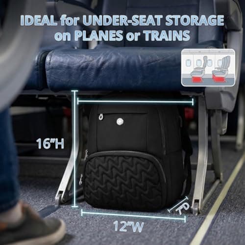 Swissdigital Design Backpack for Women, 15.6 inch Laptop College Black Medium Simple Modern Backpacks for School with USB Charging Port for Womens Girls | SD1711-01 - Thumbnail 4