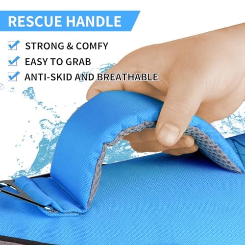 Doglay Dog Life Jacket, Swimming Safety Vest With Rescue Handles and Reflective Stripes, High Visibility for Boating, Heavy Duty Pet Safety for Small Medium and Large Dogs - Thumbnail 5
