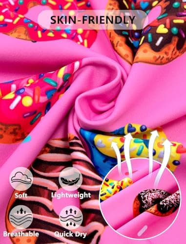 Boys Collared Shirt Spring Donut Polo Shirts Kids Golf Collared Short Sleeve Cute School Uniform Size 5-6 Years Athletic Dry Fit Tops Pink Casual Clothes - Thumbnail 6