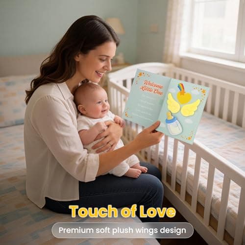 mountova Musical Baby Shower Card – Pop Up Baby Shower Cards with Sound & Light for Girl and Boy - Cute New Baby Card for New Parents, Blank NoteCard and Envelope Included - Thumbnail 4