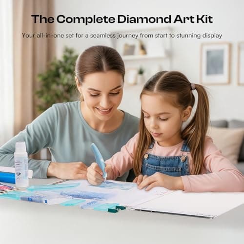 Caydo 31 PCS All Inclusive Diamond Art Accessories Kit, A4 LED Light Pad Set with Diamond Art Sealer, Trays, Electric Pen, Roller Tool for 5D Diamond Paint - Thumbnail 6