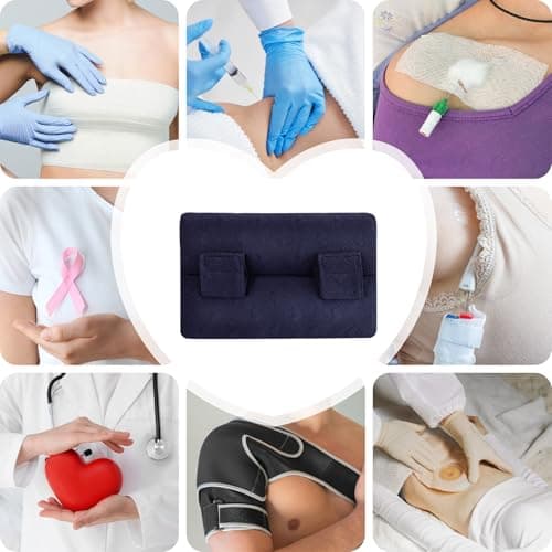 Post-Op Seat Belt Pillow – Ice/Hot Pocket for Chest/Heart, Small Navy Blue - Thumbnail 5